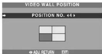 NEC PlasmaSync 50XM5 - VIDEO WALL POSITION - 1