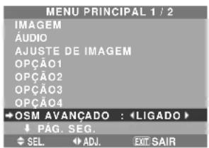 NEC PlasmaSync 50XM5 - Definição do modo de menu - 2