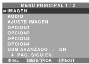 NEC PlasmaSync 50XM5 - ■ Modo de menú avanzado - 1