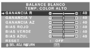 NEC PlasmaSync 50XM5 - Ajuste del color a la calidad deseada - 1