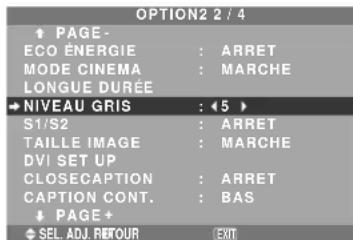 NEC PlasmaSync 50XM5 - Réglage du niveau des gris pour les côtés de l'écran - 1