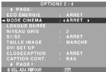 NEC PlasmaSync 50XM5 - Réglage de l'image pour s'adapter au format cinéma - 1