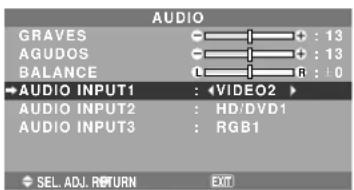 NEC PlasmaSync 50XM5 - Ajuste de los conectores de audio - 1