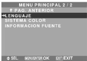 NEC PlasmaSync 50XM5 - Funciones de Menú - 3