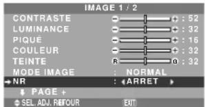 NEC PlasmaSync 50XM5 - Réduction du bruit de l'image (parasites) - 1