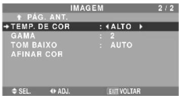 NEC PlasmaSync 50XM5 - Ajustar a temperatura da cor - 1