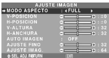 NEC PlasmaSync 50XM5 - ■ Cuando “AUTO IMAGEN” está ajustado a “OFF” (desactivado) - 1