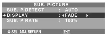 NEC PlasmaSync 61XM4 - Removing the sub screen area when there is no input signal detected for the sub picture - 1