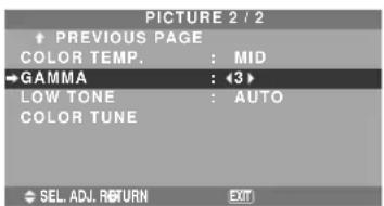 NEC PlasmaSync 61XM4 - Changing the Gamma Curve - 1