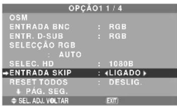 NEC PlasmaSync 61XM4 - Definir a Entrada Skip - 1