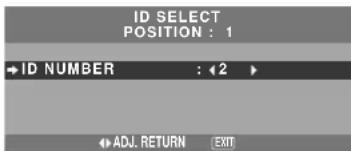 NEC PlasmaSync 61XM4 - ■ When the ID NUMBER have been set - 1