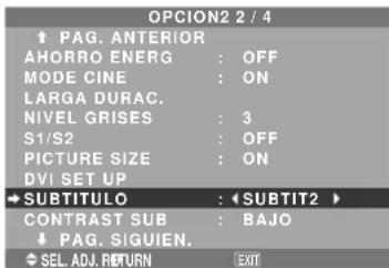 NEC PlasmaSync 61XM4 - ■ Ajustes BLACK LEVEL - 1