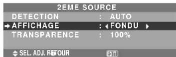 NEC PlasmaSync 61XM4 - Effacement de l'image de l'écran secondaire lorsqu'il n'y a pas de signal d'entrée - 1