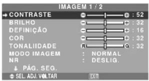 NEC PlasmaSync 61XM4 - Menu de definições de imagem Ajustar a imagem - 1