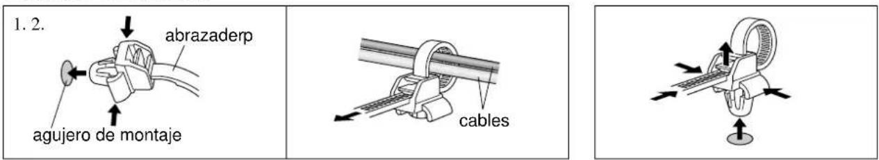 NEC PlasmaSync 61XM4 - Sujeción de los cables - 3
