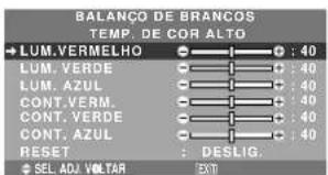 NEC PlasmaSync 61XM4 - Ajustar a cor para o nível desejado - 1