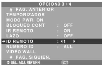 NEC PlasmaSync 61XM4 - Ajuste del código remoto del mando a distancia. - 1