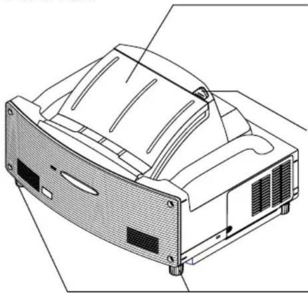 NEC WT600 - Part Names of the Projector - 1