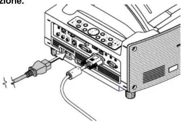 NEC WT600 - Collegate il cavo dei segnali 15 pin-15 pin in dotazione. - 2