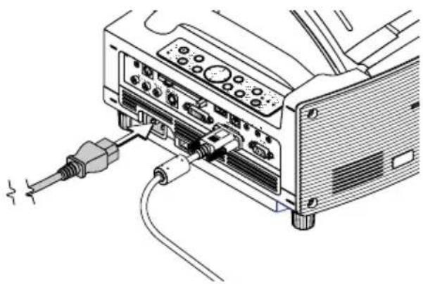 NEC WT600 - Connect the supplied 15pin-15pin signal cable. - 2