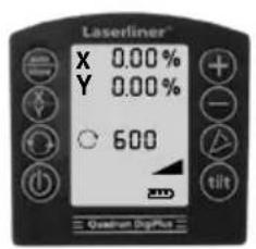Laserliner® X 0.00% Y 0.00% 600 tilt Quatern Digital