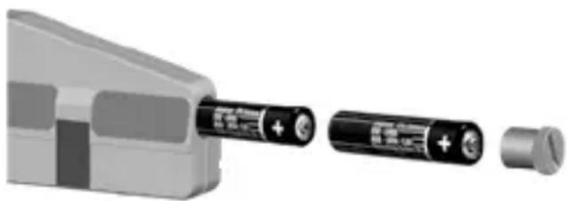 Laserliner HandyLaser Plus - Colocar as pilhas - 1