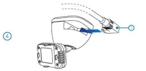 NEXT BASE 122HD - Fixer le support à la caméra dash cam - 1