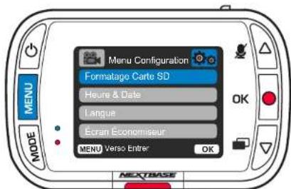 NEXT BASE 122HD - Menu (suite) - 1