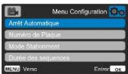 NEXT BASE 222G - Options du menu configuration - 8