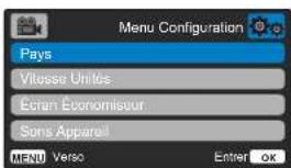 NEXT BASE 222G - Options du menu configuration - 7