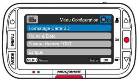 NEXT BASE 222G - Menus (suite) - 1