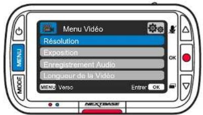 NEXT BASE 222XR - Menus - 1