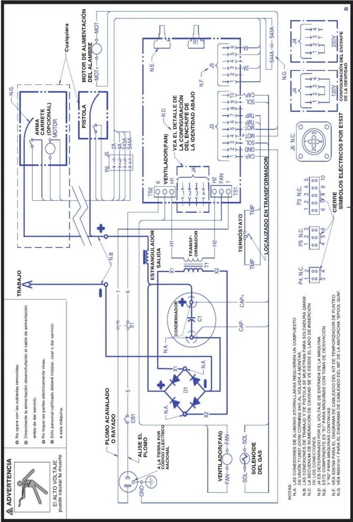 LINCOLN ELECTRIC EASY MIG 180 - PRECAUCIÓN - 1