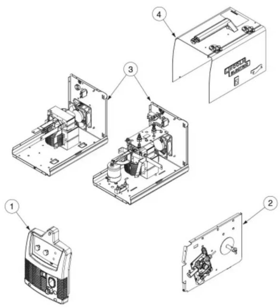 LINCOLN ELECTRIC Easy MIG 140 - Index of Sub Assemblies - 1