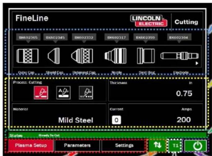 LINCOLN ELECTRIC Fineline Arc Start Console - Présentation et navigation - 1