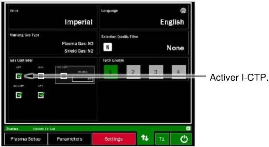 LINCOLN ELECTRIC Fineline Arc Start Console - B.4 configuration du contrôleur de gaz - 1