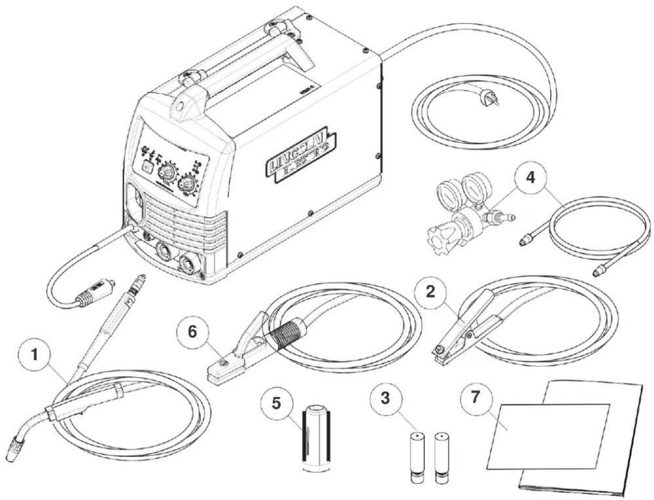 LINCOLN ELECTRIC 180i MP Multiprocess Wire Feeder Welder - ACCESORIOS INCLUIDOS - 1