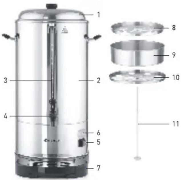 Hendi Percolator 211304 - Pièces - 1