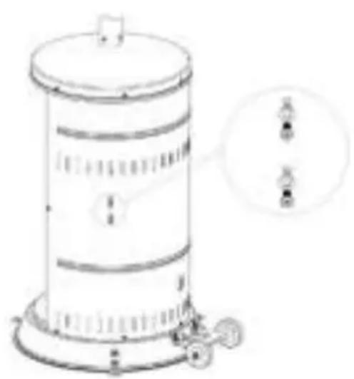 Hendi Lounge Heater 272411 - Pripojenie k plynovej flaši - 1