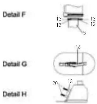 Hendi Lounge Heater 272411 - Meegeleverde montageonderdelen: - 6