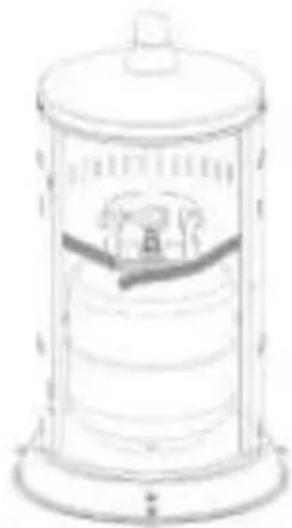 Hendi Lounge Heater 272411 - Raccordement à une bonbonne de gaz - 1