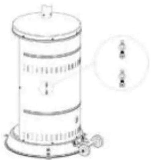 Hendi Lounge Heater 272411 - Aansluiting op een gasfles - 1