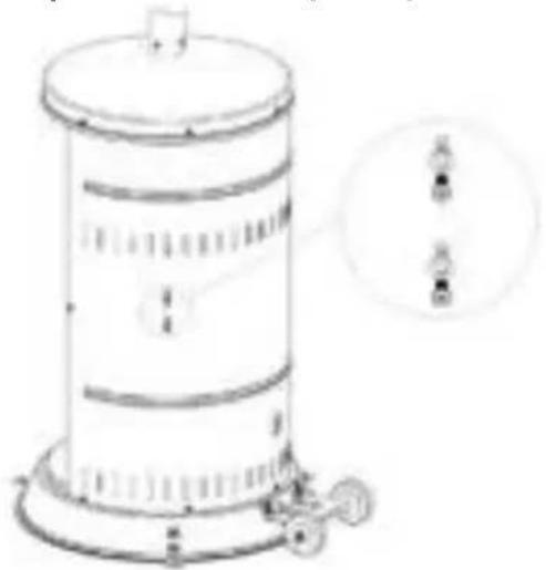Hendi Lounge Heater 272411 - Σύνδεση φιάλης αερίου - 1