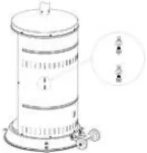 Hendi Lounge Heater 272411 - Anschliessen einer gasflasche - 1