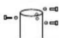 Hendi Lounge Heater 272411 - Mitgelieferte montageteile: - 5