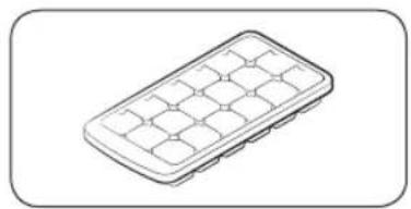 Isometric line drawing of a rectangular ice cream tray with grid pattern (no text or symbols)