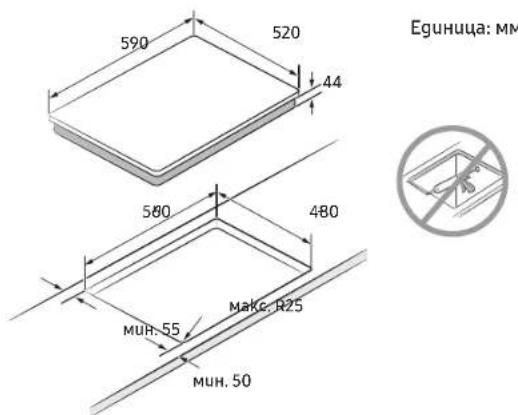 SAMSUNG NZ64B5066GK - Инсталиране на плочата - 2