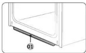 SAMSUNG NV7B4030YCK - Glaseinsatz der Gerätetür - 6
