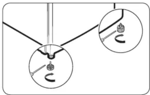 SAMSUNG RT46K6350SP - STEP 4 Adjust the levelling feet - 1