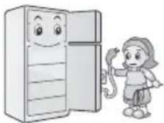 LG GLC252SQBB - Unplug the power plug while cleaning, handling or replacing the interior LED lamp of the refrigerator. - 1